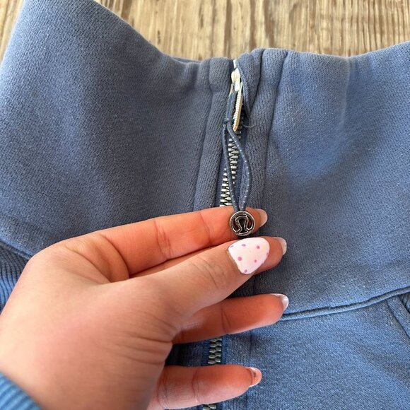 lululemon scuba oversized Funnel-Neck Half Zip blue size M/L - Picture 3 of 4